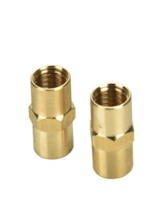 Sanpaint 2 Pack 1/4" x 1/4" NPT Coupler, Brass Female Pipe Fitting (1/4" x 1/4" NPT Female, 2) - Image 5